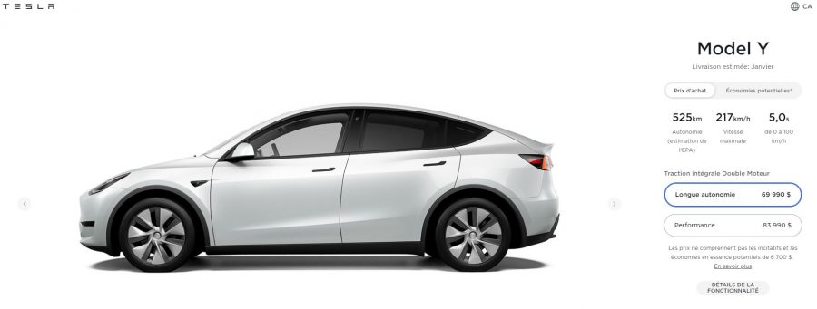 El Tesla Model Y homologa 525 km de autonomía bajo el ciclo americano EPA
